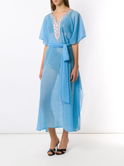 Olympiah Beach Dress In Blue