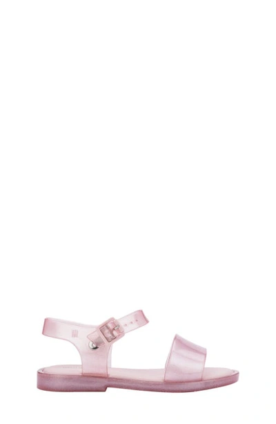 Shop Mini Melissa Mel Mar Sandal In Pink/ Glitter