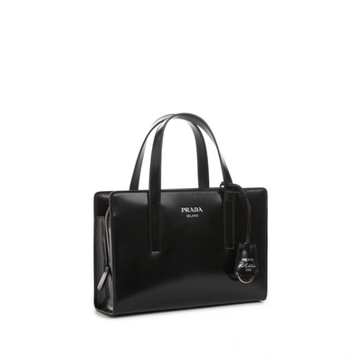 Shop Prada Re-edition 1995 Leather Handbag In Black