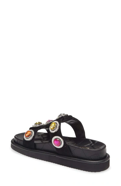 Kg Kurt Geiger Orson Crystal Slide Sandal In Black
