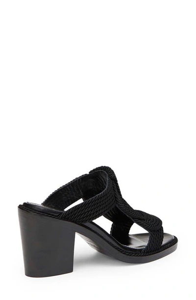 Lafayette 148 8 Knot Rope Heeled Sandal-black In Black