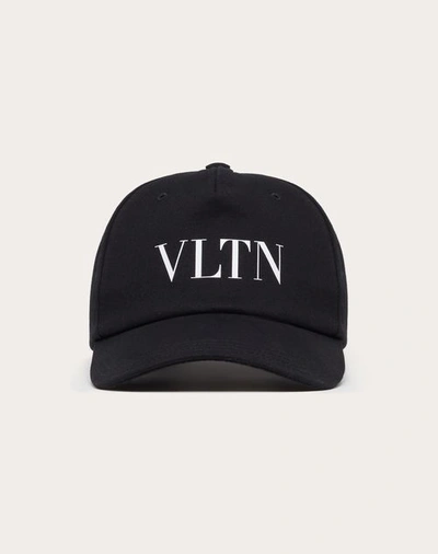 Shop Valentino Garavani Vltn Baseball Cap In Black/white
