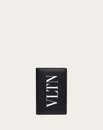 Shop Valentino Garavani Vltn Cardholder In Black/white