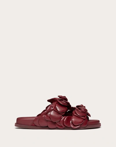 Shop Valentino Garavani  Garavani Atelier Shoes 03 Rose Edition Slide Sandal 35 Mm Woman Cherry