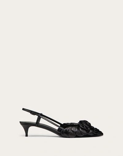 Shop Valentino Garavani  Garavani Atelier Shoes 03 Rose Edition Slingback Pump 40 Mm Woman Black