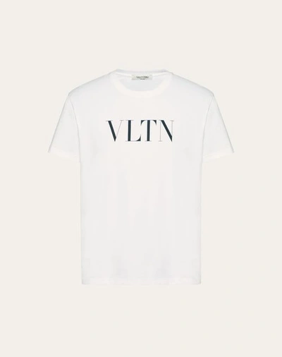 Shop Valentino Vltn T-shirt In White/ Black