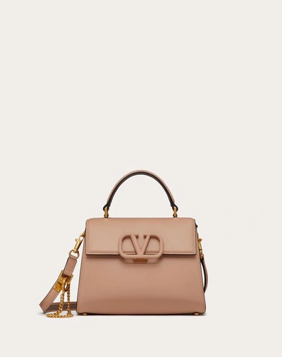 Shop Valentino Garavani Small Vsling Grainy Calfskin Handbag Woman Poudre Uni