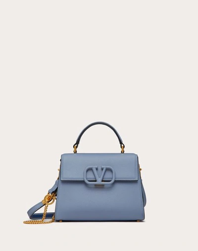Shop Valentino Garavani Small Vsling Grainy Calfskin Handbag Woman Niagara Uni