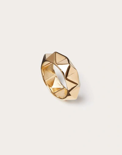 Shop Valentino Garavani Rockstud Metal Ring In Gold