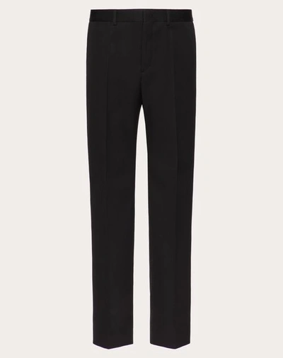 Shop Valentino Wool Pants In Black