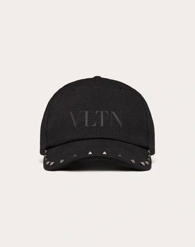Shop Valentino Garavani Rockstud Baseball Cap In Black