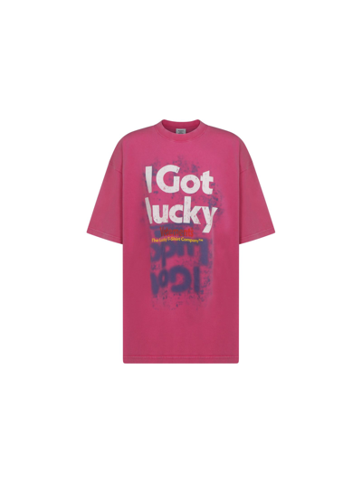 Shop Vetements Women's Pink Other Materials T-shirt