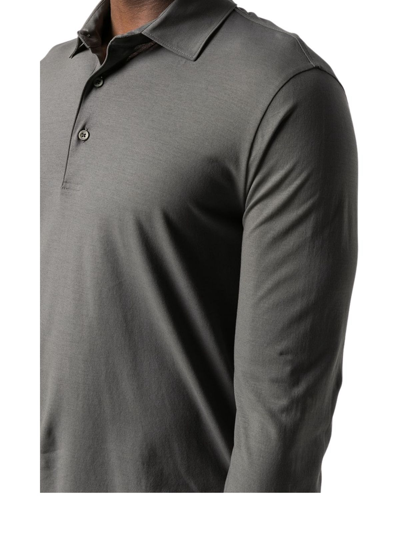 Shop Herno Men's Brown Other Materials Polo Shirt