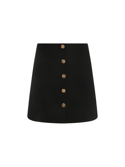 Shop Versace Women's Black Other Materials Skirt