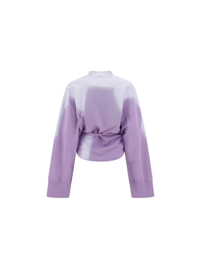 Shop Attico The  Women's Purple Other Materials Sweatshirt