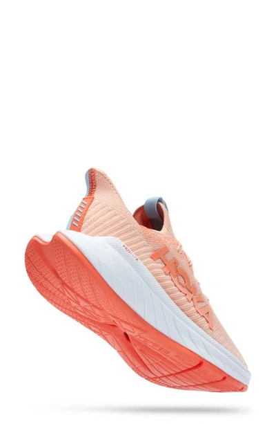 Hoka Carbon X 3 Running Shoe In Peach Parfait / Summer Song