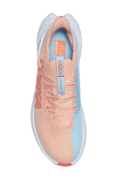 Hoka Carbon X 3 Running Shoe In Peach Parfait / Summer Song