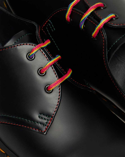 Shop Dr. Martens' 1461 For Pride Smooth Leather Oxford Shoes In Black
