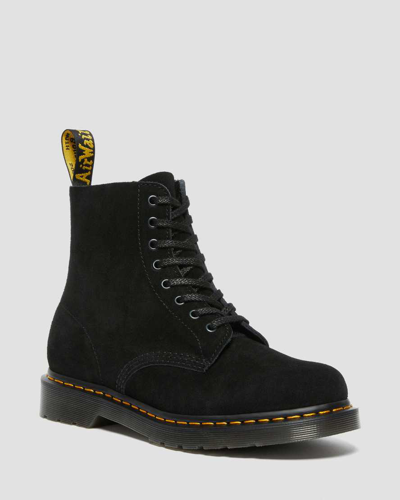 Shop Dr. Martens' Herren Suède 1460 Pascal Schnürstiefel Aus Wildleder In Black