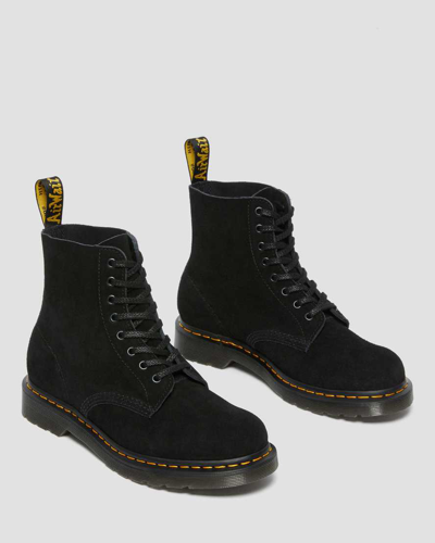 Shop Dr. Martens' Herren Suède 1460 Pascal Schnürstiefel Aus Wildleder In Black