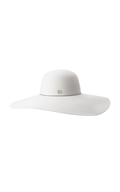 Shop Maison Michel Women's Blanche Hemp Straw Hat In White