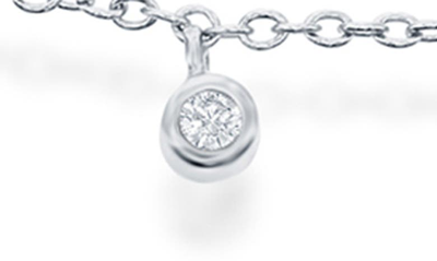 Shop Simona Bezel Cz Charms Anklet In Silver