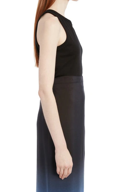 The Row Frankie Rib Organic Cotton Tank Top In Black