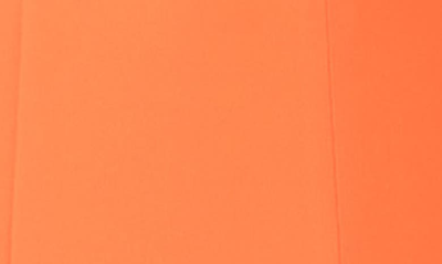Shop Akris Punto Back Cutout Belted Midi Dress In Orange