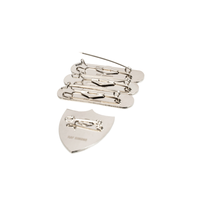 Raf Simons Set Of 4 Brooches In Black