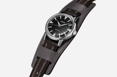 Pre-owned Seiko Prospex Alpinist 1959 Design Re-creation Leather Strap Watch Sje085