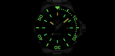 Pre-owned Ball Ø 42mm Engineer Hydrocarbon Deepquest Ceramic Dm3002a-s4cj-gr Cosc,green