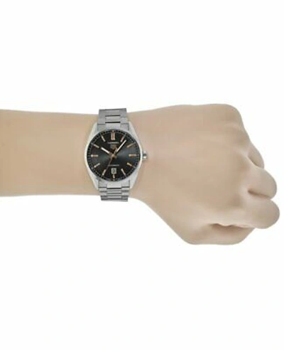 Pre-owned Tag Heuer Carrera Automatic Black Rose Gold Men's Watch Wbn2113.ba0639