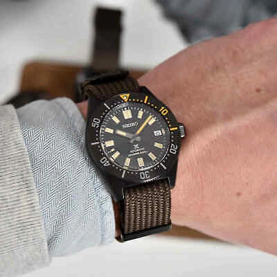 Pre-owned Seiko Prospex Spb253j1 Black Series Limited Edition 1965 Reissue Automatic Watch