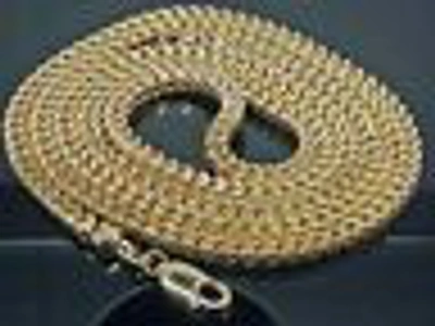Pre-owned Globalwatches10 Real 10k Yellow Gold Franco Chain 5mm 24" Necklace Thick Men Chain Authentic 10k