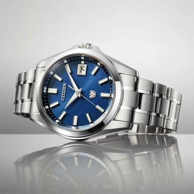 Pre-owned Citizen Aq4091-56l [high Precision Eco Drive Year Difference ±5 Second]