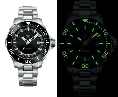 Pre-owned Ball Ø 42mm Engineer Hydrocarbon Deepquest Ceramic Dm3002a-s3cj-bk Cosc, Black