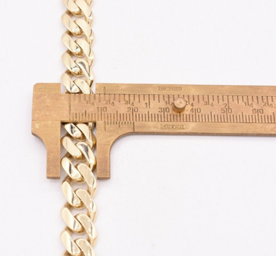 Pre-owned Bayam 11mm Mens Miami Cuban Royal Link Chain Necklace Box Clasp Real 10k Yellow Gold In 20"