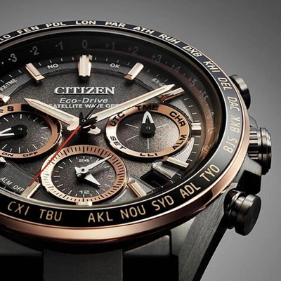 Pre-owned Citizen Cc4016-67e [attesa Eco-drive Gps Act Black Titanium Series]