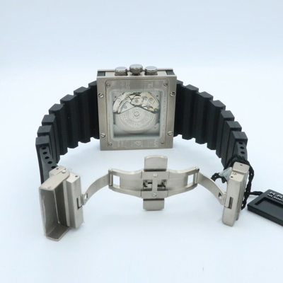 Pre-owned Hamilton Khaki Action Code Breaker Auto Chrono Men's Watch H79616333 $2145
