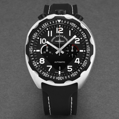 Pre-owned Zeno Men's 'pilot Bullhead' Chrono Limited Edition Automatic Watch 6528-thd-a1
