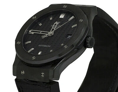Pre-owned Hublot Mens  Classic Fusion 511.cm.1171.rx 45mm Black Ceramic Automatic Watch