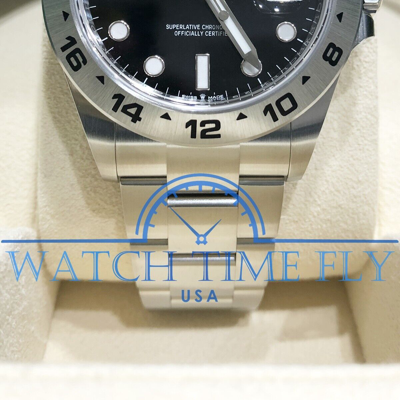 Pre-owned Rolex 226570 Oyster Perpetual Explorer Ii Watch Black Dial Oyster Bracelet 42mm