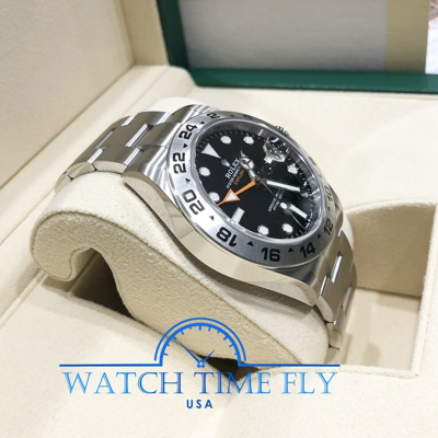 Pre-owned Rolex 226570 Oyster Perpetual Explorer Ii Watch Black Dial Oyster Bracelet 42mm