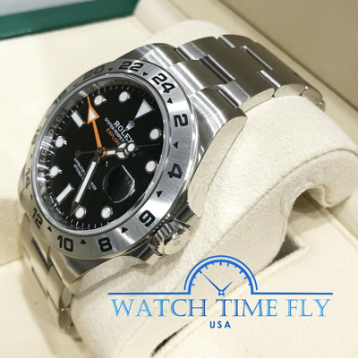 Pre-owned Rolex 226570 Oyster Perpetual Explorer Ii Watch Black Dial Oyster Bracelet 42mm
