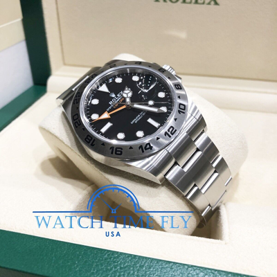 Pre-owned Rolex 226570 Oyster Perpetual Explorer Ii Watch Black Dial Oyster Bracelet 42mm