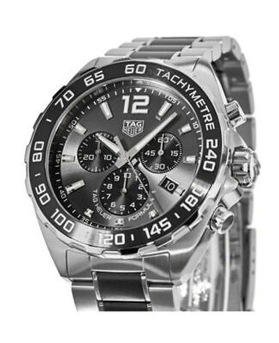Pre-owned Tag Heuer Formula 1 Quartz Chronograph Grey Men's Watch Caz1011.ba0843