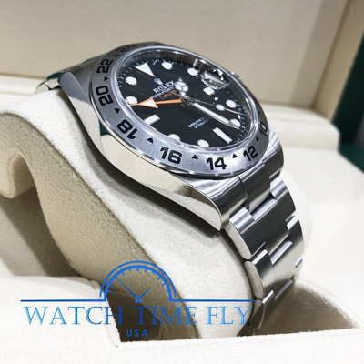 Pre-owned Rolex 226570 Oyster Perpetual Explorer Ii Watch Black Dial Oyster Bracelet 42mm