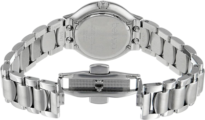 Pre-owned Ebel Women's Beluga Diamond Stainless Steel Roman Swiss Watch1216069 Brand-new