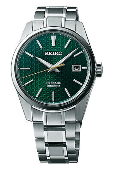 Pre-owned Seiko Presage Sharp-edged Series Green Dial Men's Watch Spb169