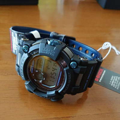 Pre-owned Casio G-shock Gwf-d1000b-1jf Master Of Frogman Multi Band 6 Men's Watch